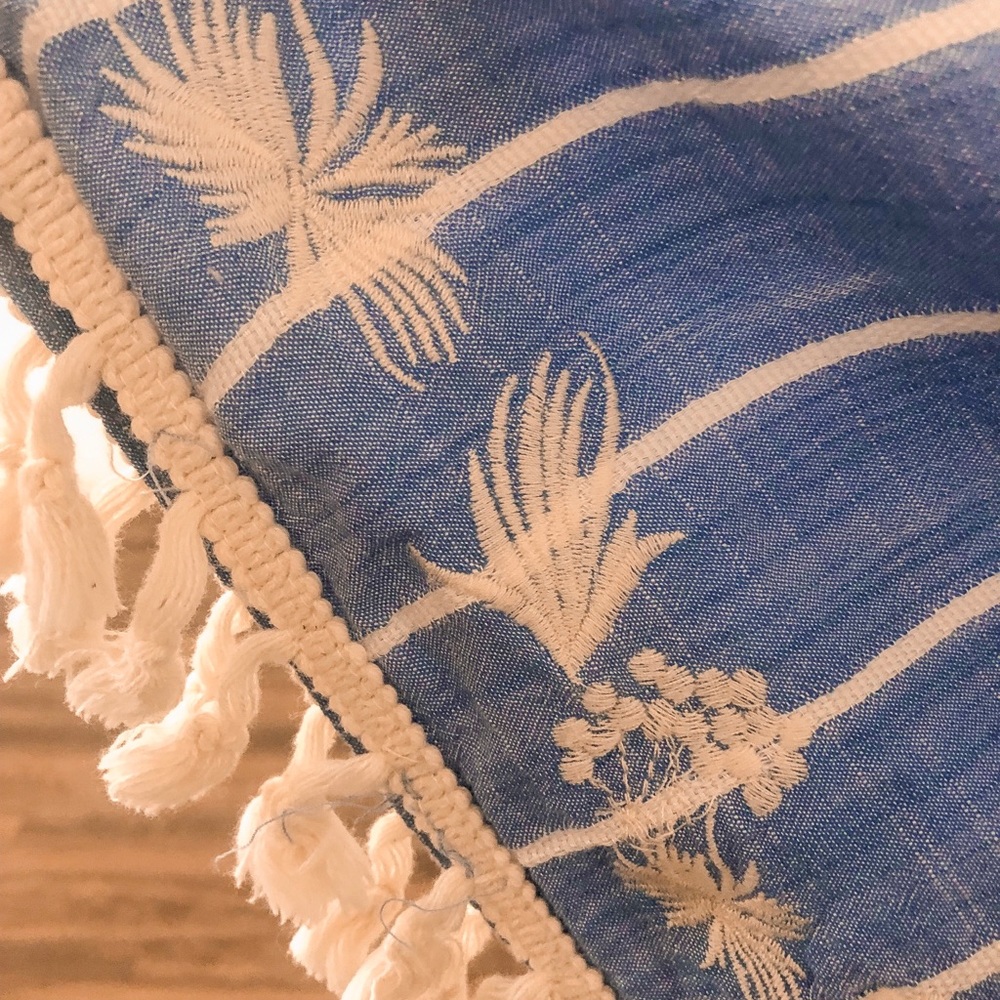 White and Blue Striped Dress